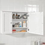 Mirror Cabinet Wall Cupboard White - Home & Garden > Storage