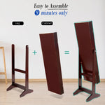Mirror Jewellery Cabinet Storage Organiser LUVO 146cm WALNUT - Health & Beauty > Cosmetic Storage > Makeup Organisation