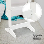 Mirror Jewellery Cabinet Storage Organiser LUVO 146cm WHITE - Health & Beauty > Cosmetic Storage > Makeup Organisation