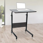 Mobile Laptop Desk Bed Stand Computer Table Adjustable Notebook Bedside Table - Furniture > Office