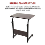 Mobile Laptop Desk Bed Stand Computer Table Adjustable Notebook Bedside Table - Furniture > Office