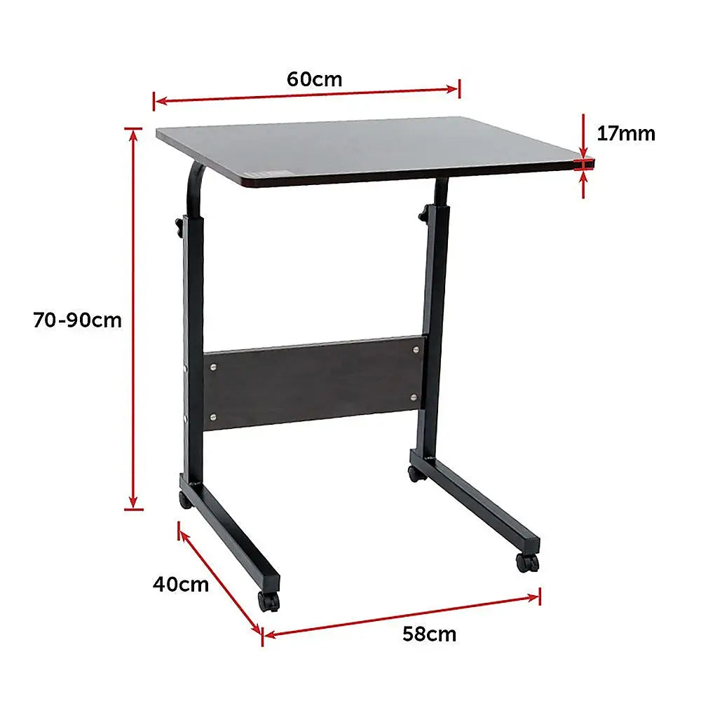 Mobile Laptop Desk Bed Stand Computer Table Adjustable Notebook Bedside Table - Furniture > Office