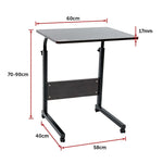 Mobile Laptop Desk Bed Stand Computer Table Adjustable Notebook Bedside Table - Furniture > Office