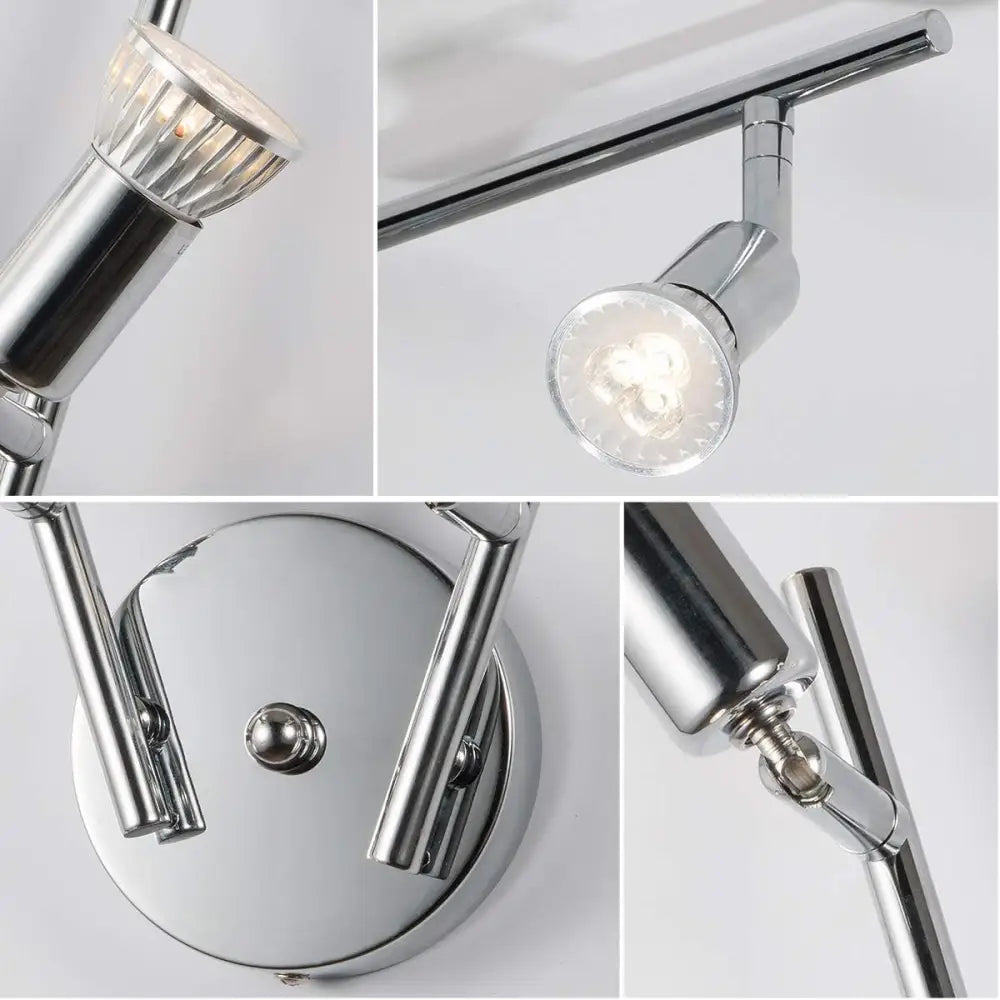 Modern 4 Light Track Lighting Kit LED (Chrome) - Home & Garden > Lighting