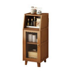 Modern Bamboo Kitchen Sideboard Storage Cabinet Cupboard Tea Cabinet - Furniture > Office > Storage Cabinets