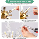 Modern Crystal Chandelier Firework 8 Lights - Home & Garden > Lighting > Night Lights & Ambient Lighting