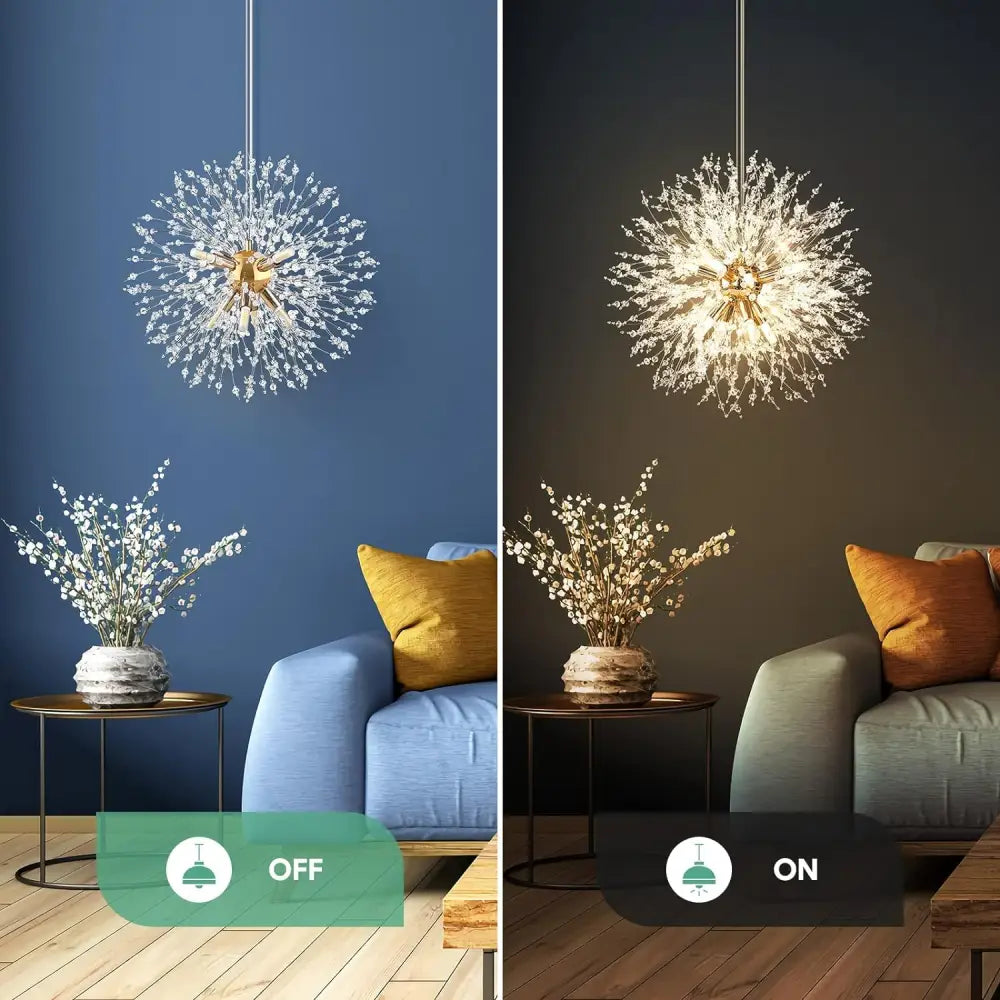Modern Crystal Chandelier Firework 8 Lights - Home & Garden > Lighting > Night Lights & Ambient Lighting