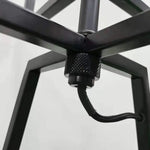 Modern Dimmable Floor Lamp w/ Linen Shade Designer Lighting - Matte Black - Home & Garden > Lighting