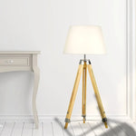Modern Floor Lamp Wood Tripod Home Bedroom Reading Light 145cm - Home & Garden > Lighting