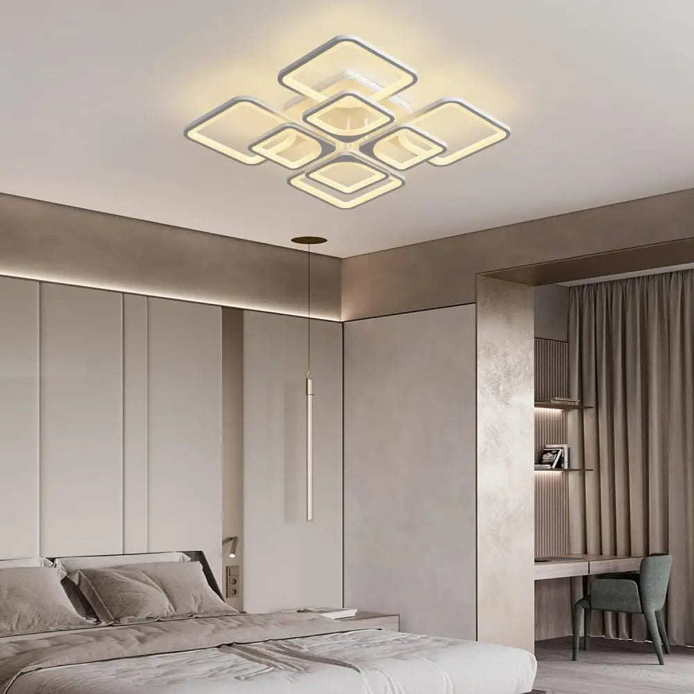 Modern LED Ceiling Light Dimmable with Remote Control - Home & Garden > Lighting