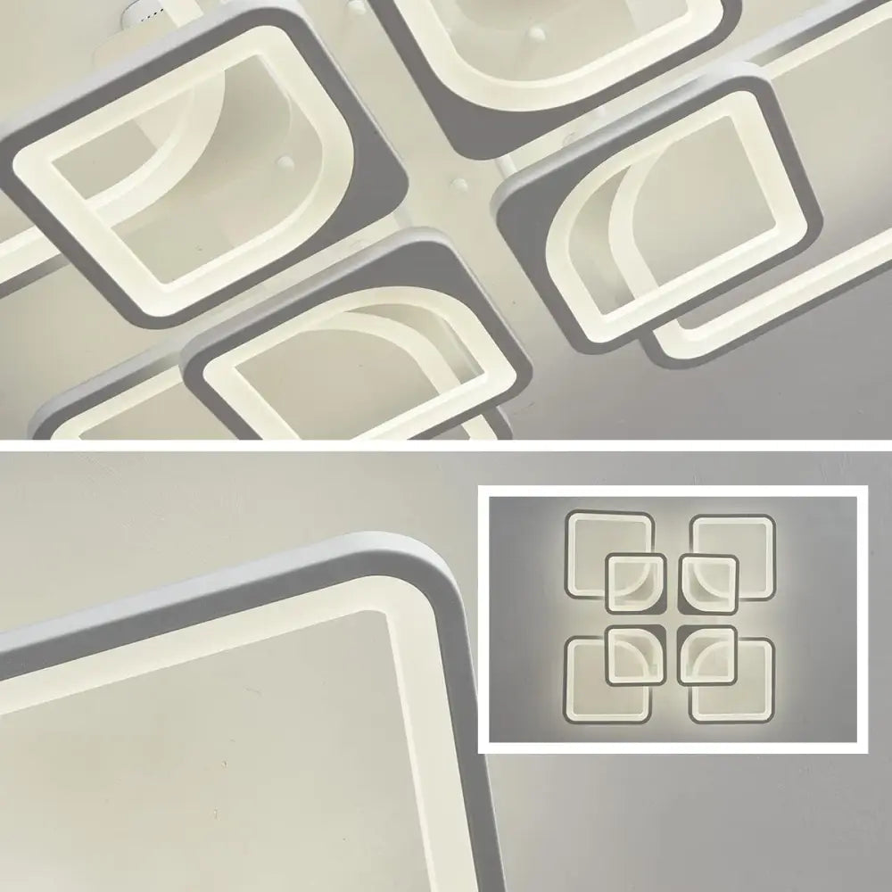 Modern LED Ceiling Light Dimmable with Remote Control - Home & Garden > Lighting
