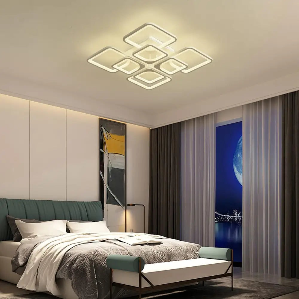 Modern LED Ceiling Light Dimmable with Remote Control - Home & Garden > Lighting