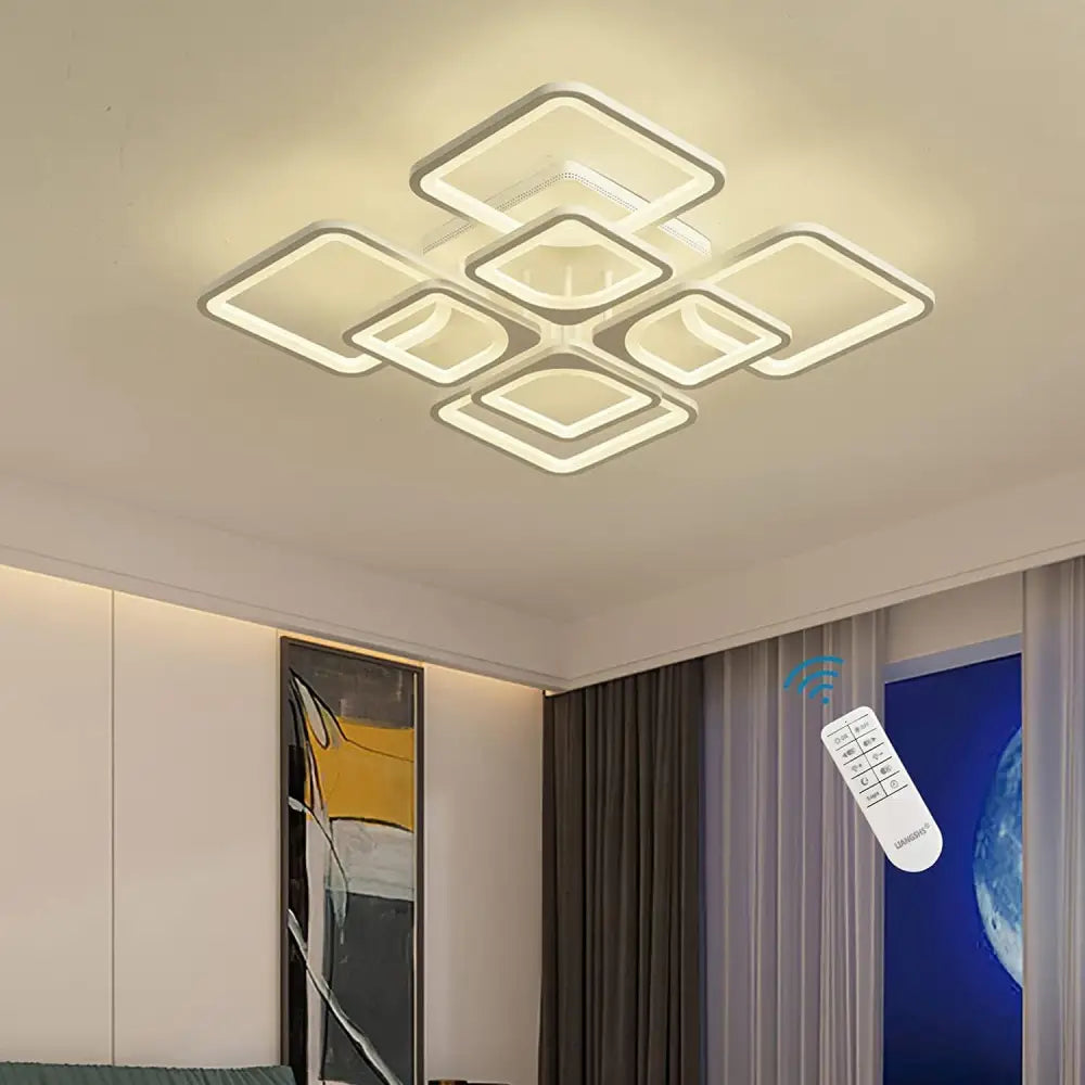 Modern LED Ceiling Light Dimmable with Remote Control - Home & Garden > Lighting