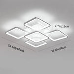 Modern LED Ceiling Light Remote Control (60 cm) - Home & Garden > Lighting