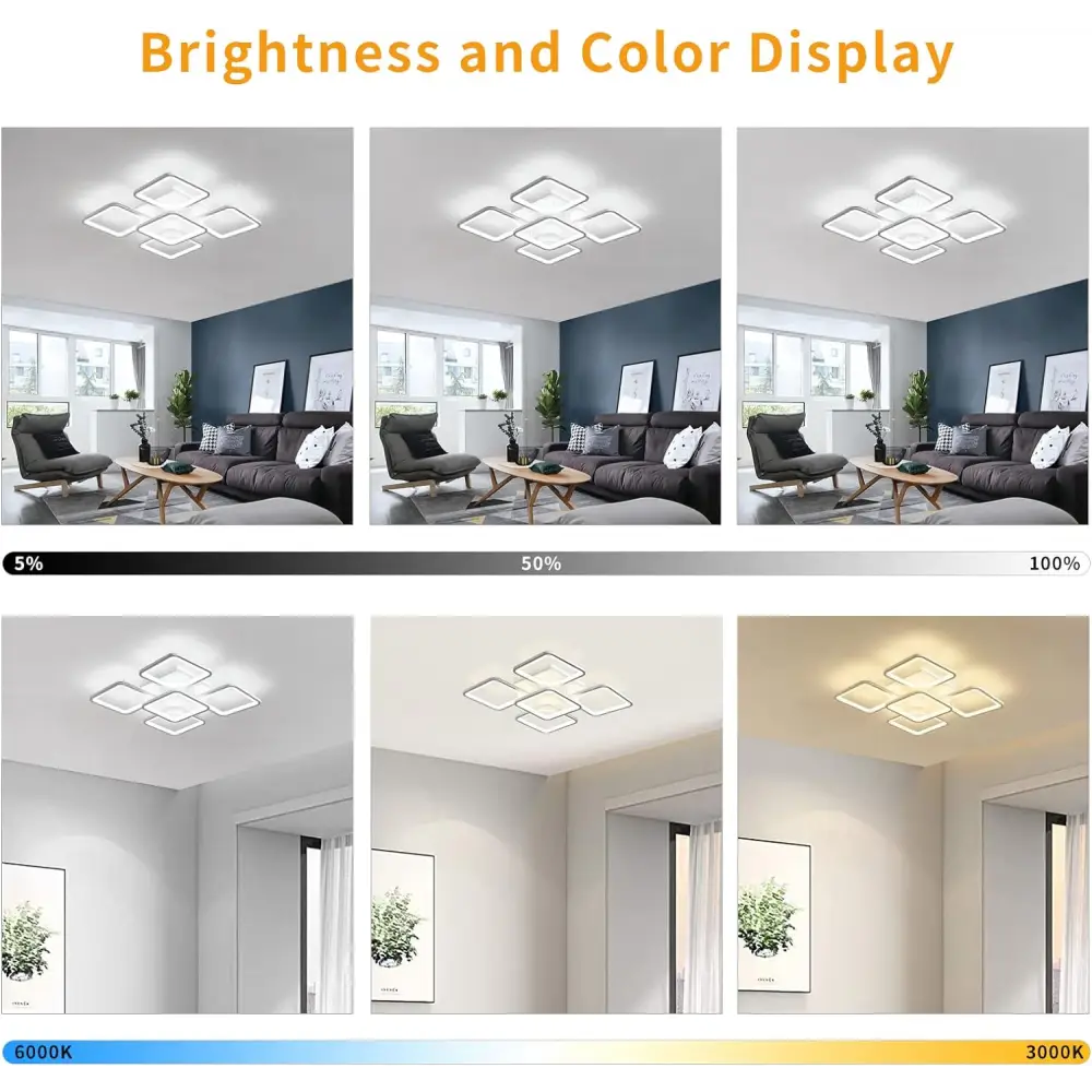 Modern LED Ceiling Light Remote Control (60 cm) - Home & Garden > Lighting