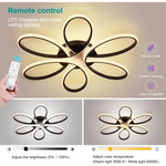 Modern LED Chandelier Light Fixture Dimmable Remote (75 cm) - Home & Garden > Lighting