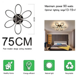 Modern LED Chandelier Light Fixture Dimmable Remote (75 cm) - Home & Garden > Lighting