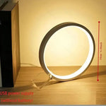 Modern LED Ring Desk Lamp - USB Powered 3 Color Modes Dimmable - Home & Garden > Lighting > Night Lights & Ambient