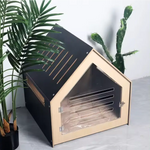 Modern Pet House Dog Crate (Black) - Pet Care > Dog Supplies > Dog Kennels
