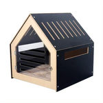 Modern Pet House Dog Crate (Black) - Pet Care > Dog Supplies > Dog Kennels