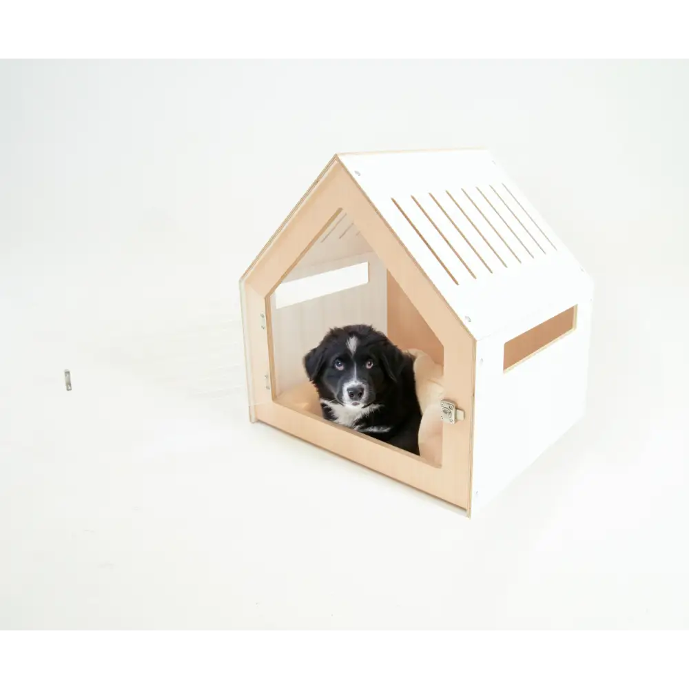 Modern Pet House Dog Crate (White) - Pet Care > Dog Supplies > Dog Kennels