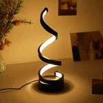Modern Spiral LED Table Lamp - Dimmable 3 Light Modes(black) - Gift & Novelty > Novelty > Novelty Gifts