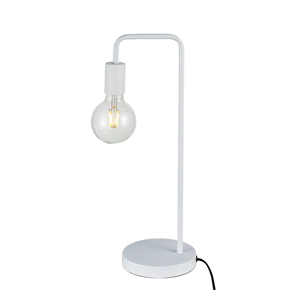 Modern Table lamp Desk Light Base Bedside Bedroom White - Home & Garden > Lighting