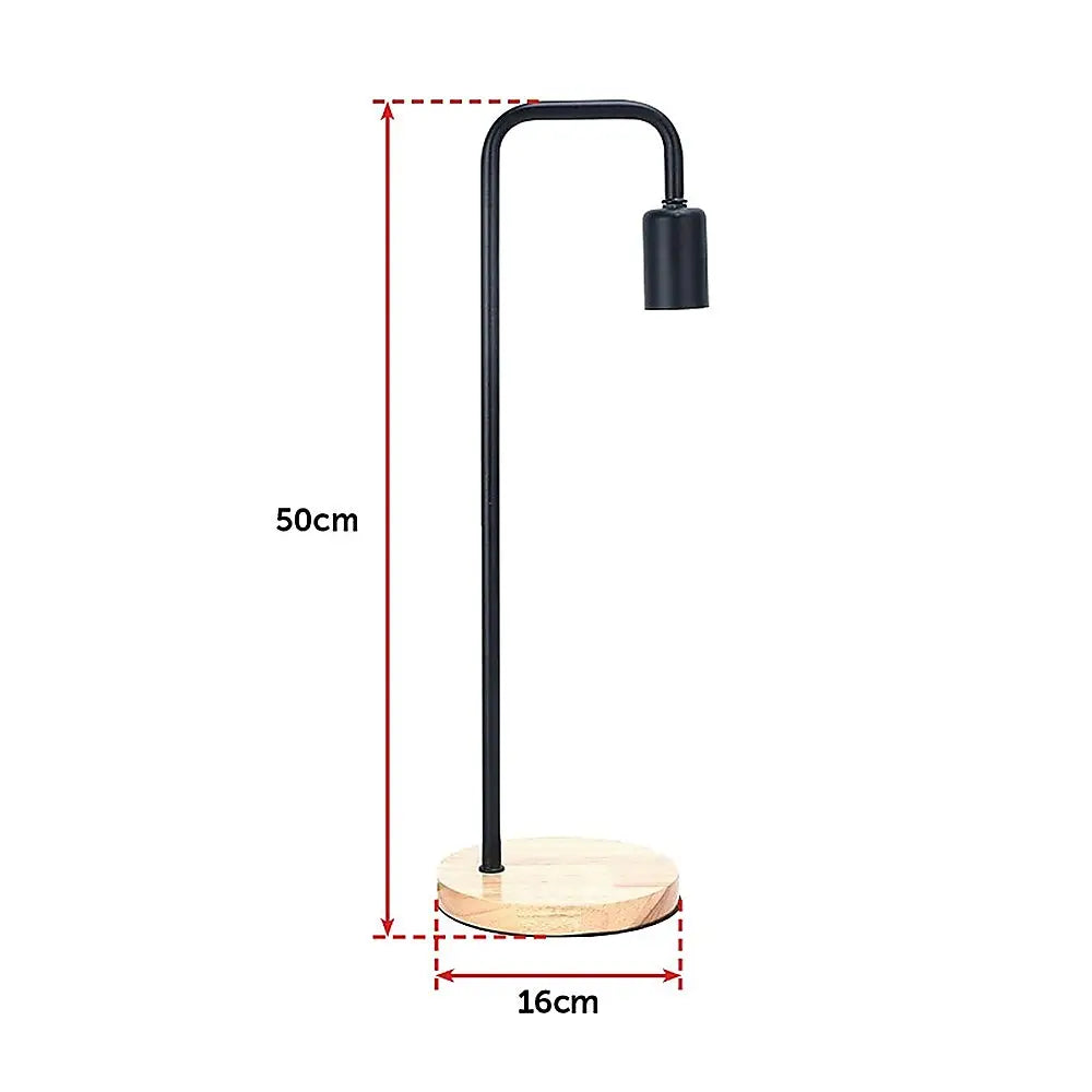 Modern Table lamp Desk Light Bedside Bedroom Black - Home & Garden > Lighting