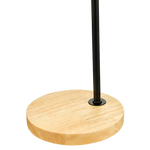 Modern Table lamp Desk Light Timber Base Bedside Bedroom Black - Home & Garden > Lighting