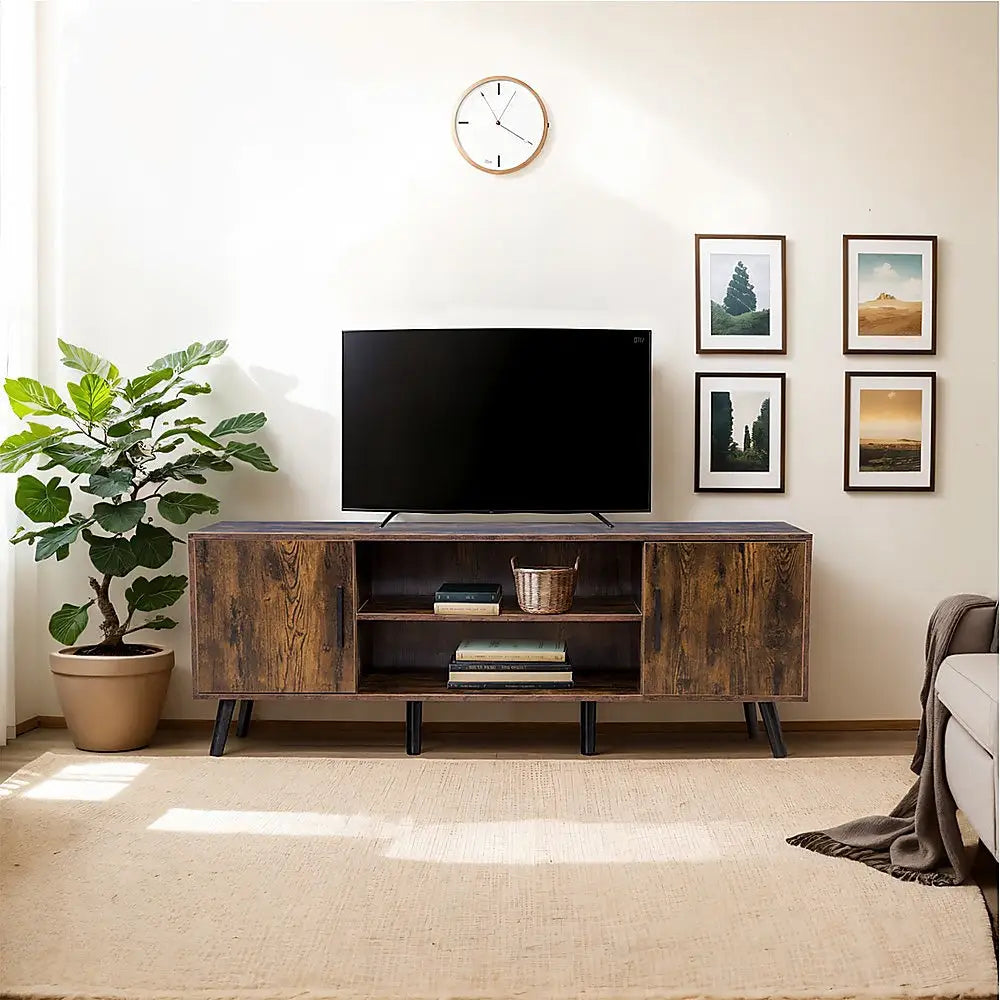 Modern TV Entertainment Unit Stand Storage - Furniture > Office