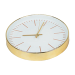 Modern Wall Clock Silent Non-Ticking Quartz Battery Operated Gold - Home & Garden > Decor