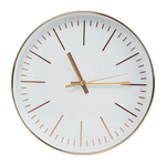 Modern Wall Clock Silent Non-Ticking Quartz Battery Operated Gold - Home & Garden > Decor