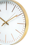 Modern Wall Clock Silent Non-Ticking Quartz Battery Operated Gold - Home & Garden > Decor