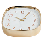 Modern Wall Clock Silent Non-Ticking Quartz Battery Operated Gold - Home & Garden > Decor