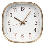 Modern Wall Clock Silent Non-Ticking Quartz Battery Operated Gold - Home & Garden > Decor