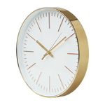 Modern Wall Clock Silent Non-Ticking Quartz Battery Operated Gold - Home & Garden > Decor