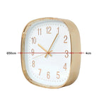 Modern Wall Clock Silent Non-Ticking Quartz Battery Operated Gold - Home & Garden > Decor