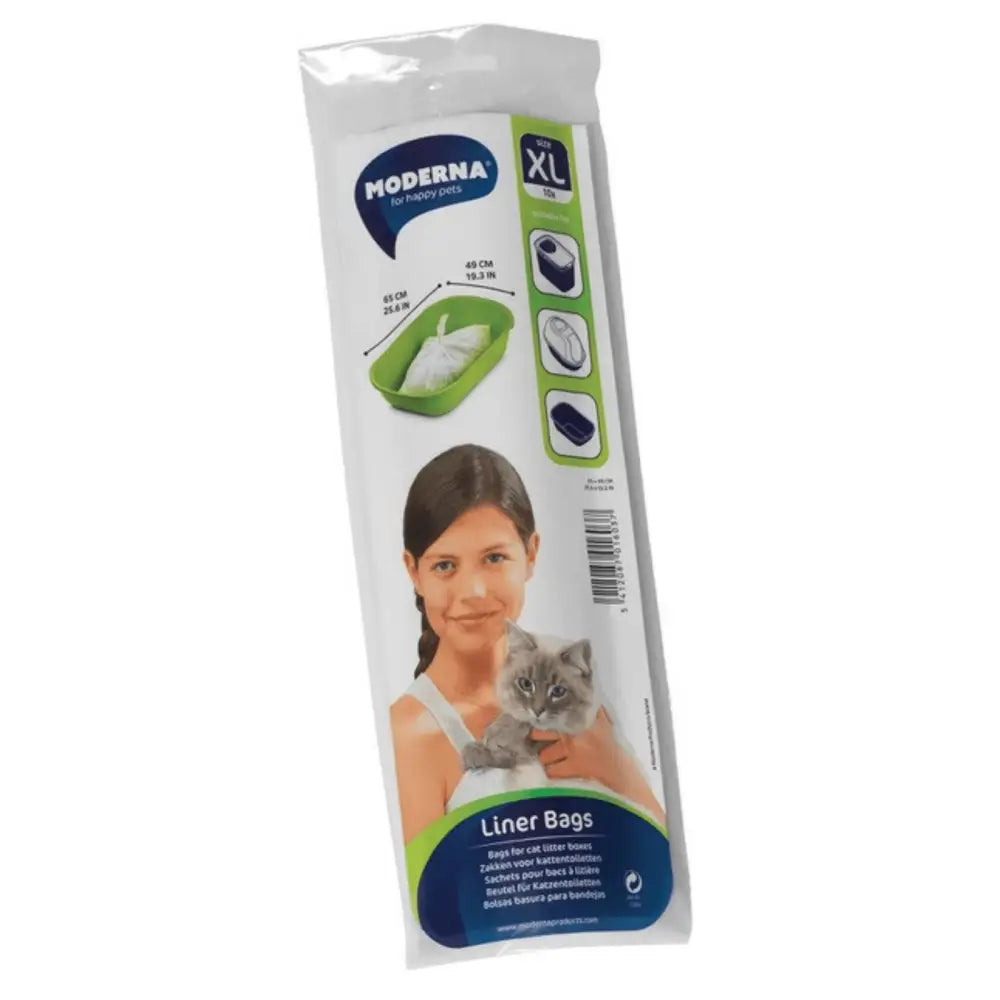 Moderna Cat Litter Box Liner Bags Extra Large 10 Pack - Pet Care > Cat Supplies > Cat Litter