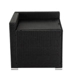 Modular Outdoor Lounge Set-9pcs Sofa Armchairs and Coffee Table - Furniture > Outdoor