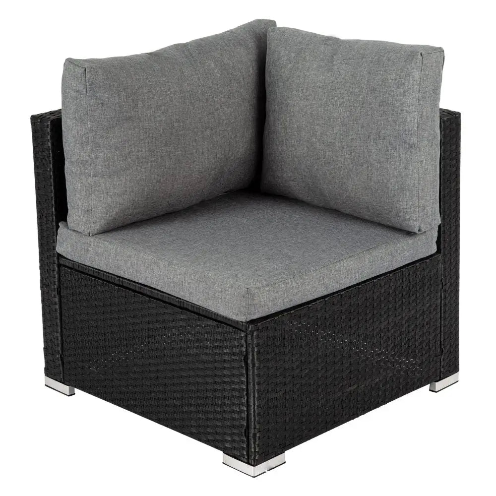 Modular Outdoor Lounge Set-9pcs Sofa Armchairs and Coffee Table - Furniture > Outdoor