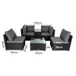 Modular Outdoor Wicker Lounge Set - Furniture > Outdoor