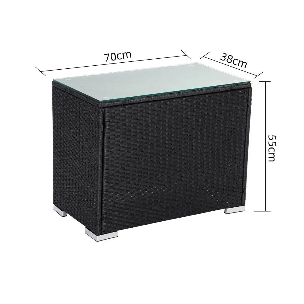 Modular Outdoor Wicker Lounge Set - Furniture > Outdoor