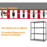 Modular Wire Storage Shelf 1200 x 450 x 1800mm Steel Shelving - Furniture > Office