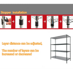 Modular Wire Storage Shelf 1500 x 350 x 1800mm Steel Shelving - Furniture > Office