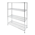 Modular Wire Storage Shelf 1500 x 600 x 1800mm Steel Shelving - Furniture > Office