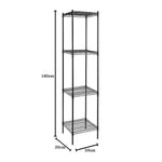 Modular Wire Storage Shelf 350 x 350 x 1800mm Steel Shelving - Furniture > Office
