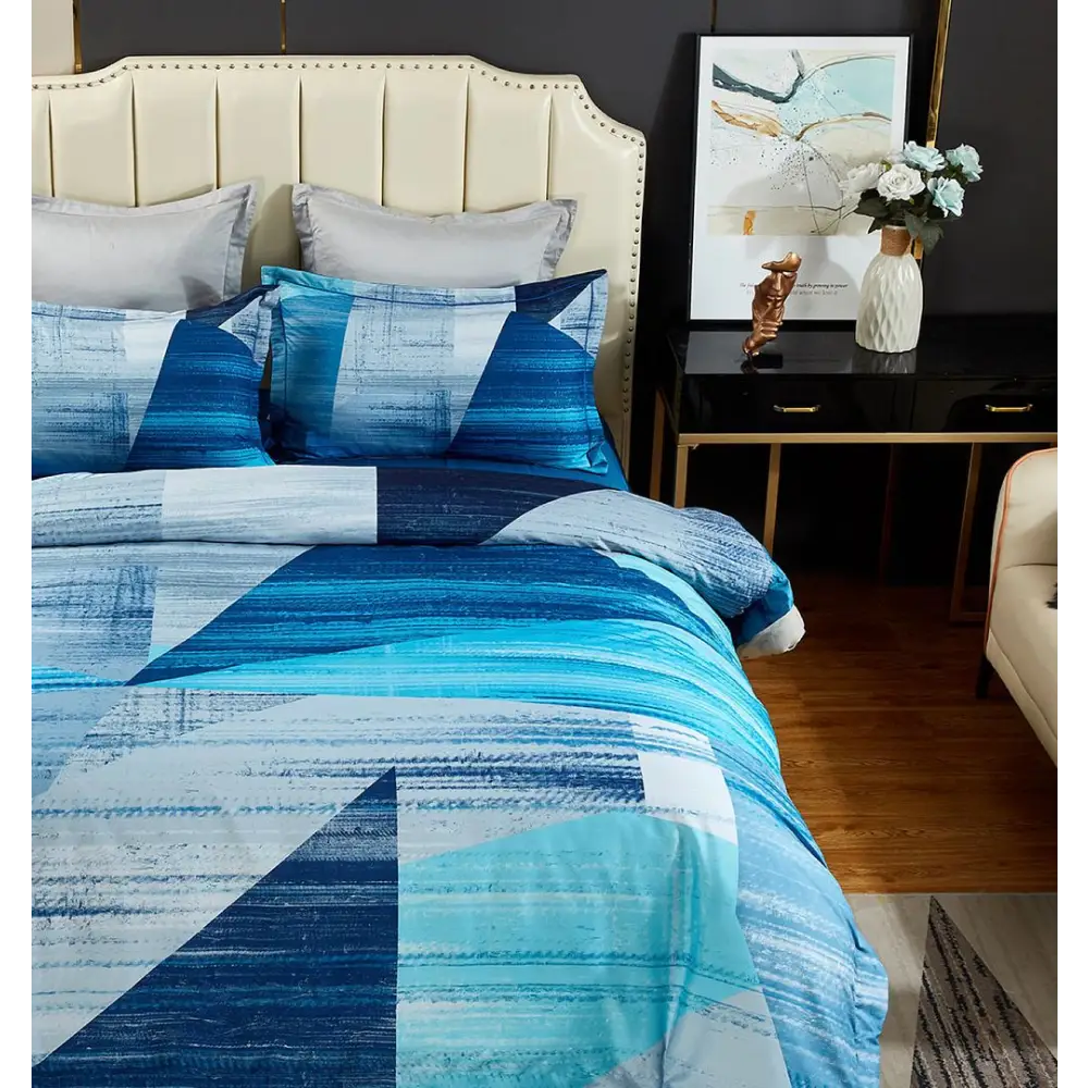 Mondrian Quilt Cover Set - Super King Size - Home & Garden > Bedding
