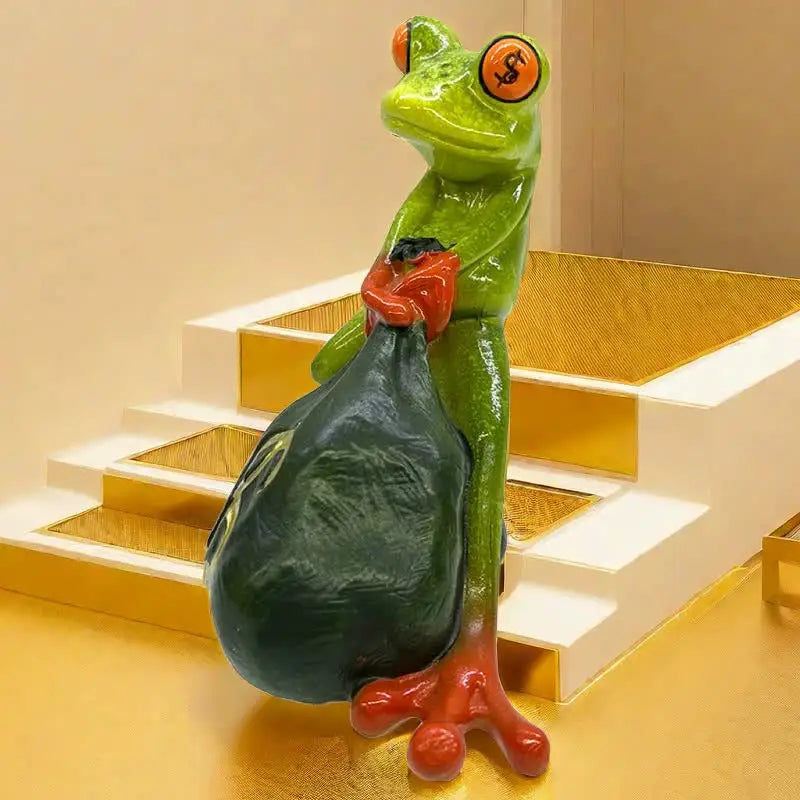 Money Frog Figurine - Lucky Wealth Decorative Ornament’ - Home & Garden > Decor > Vases & Table Decor