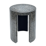 MONO MOTHER OF PEARL HAND MADE SIDE TABLE - Furniture > Living Room > Side Tables