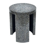 MONO MOTHER OF PEARL HAND MADE SIDE TABLE - Furniture > Living Room > Side Tables